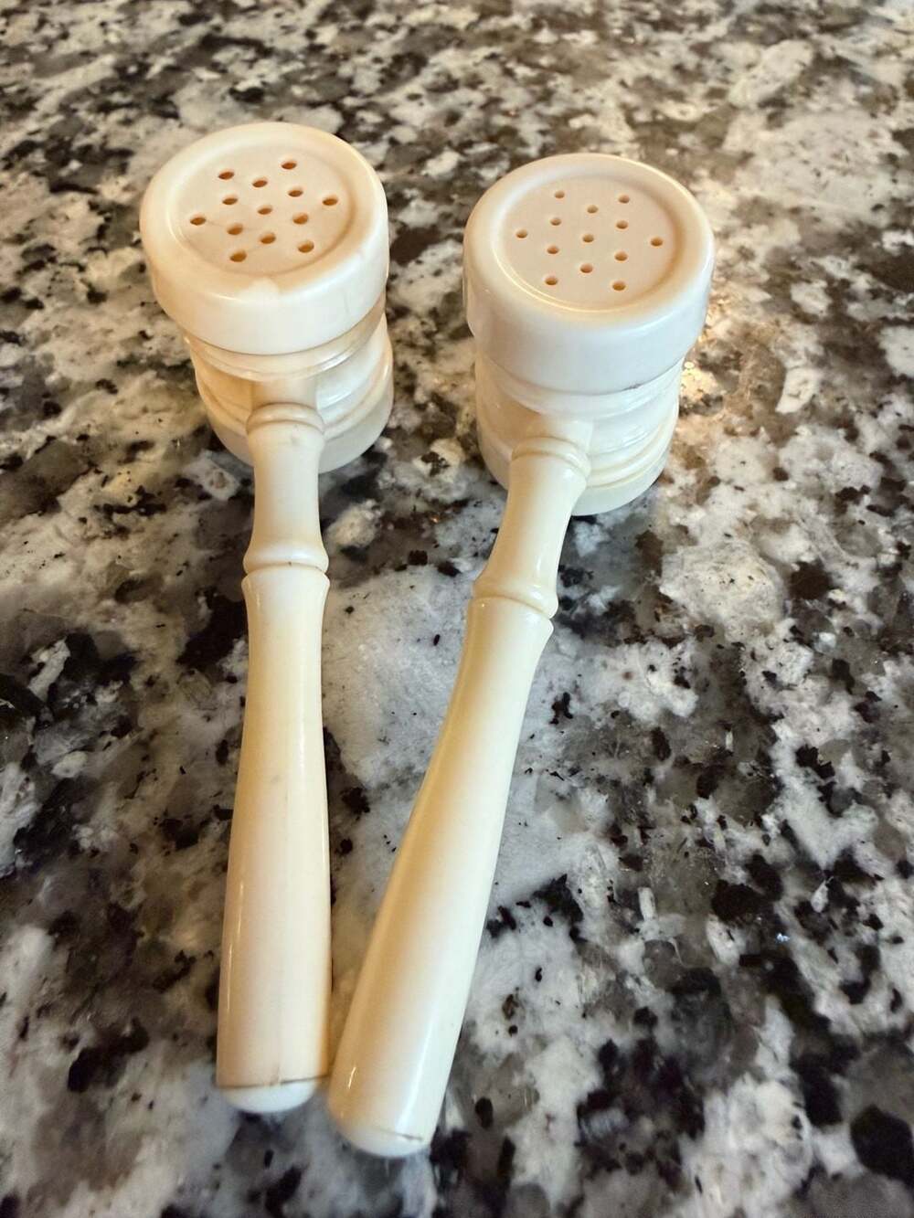 Vintage Judge Gavel Salt and Pepper Shakers Set